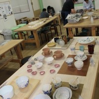 庭瀬陶芸工房　陶芸教室　見学会（2015/04/05）